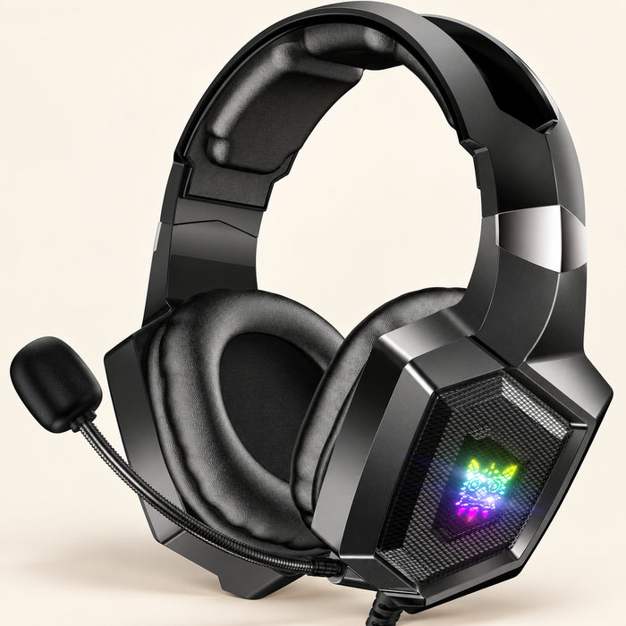 K8 RGB – Cuffie Gaming Cablate con Microfono Flessibile