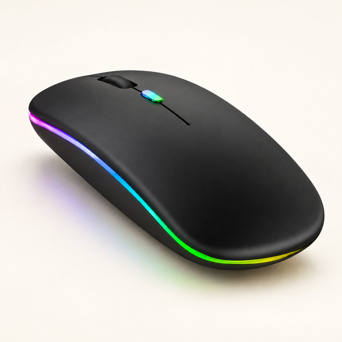 Mouse Wireless Bluetooth Ricaricabile – Silenzioso con LED