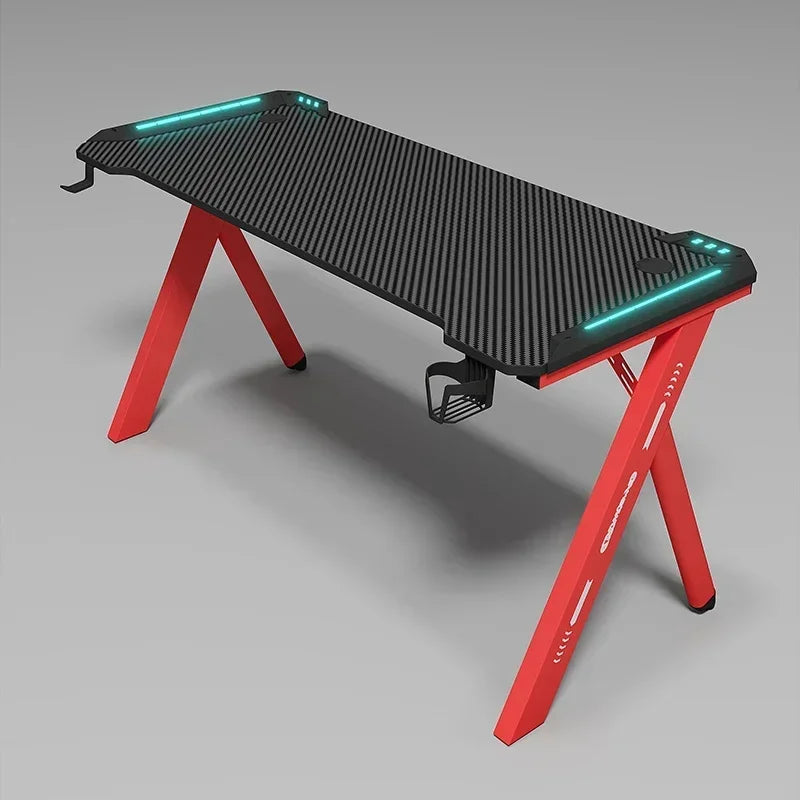 A 2024 New Design Professional Home Office Height Adjustable Computer Desk Gaming Pc Table with Rgb Light Geming Table