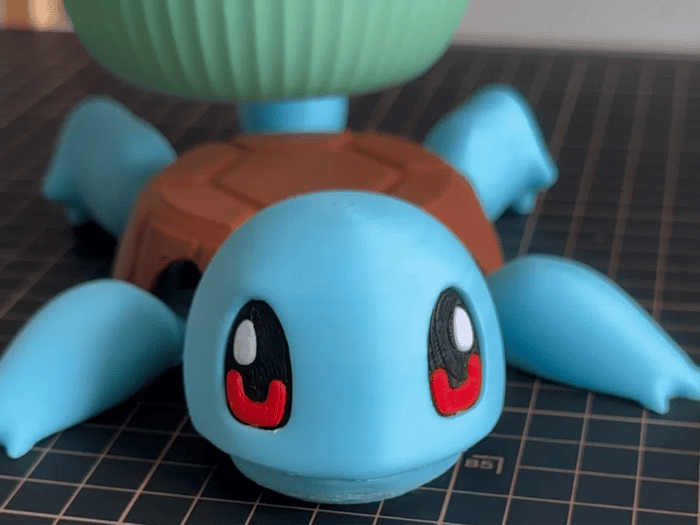 Sottobicchiere Squirtle 3D – Cambia Posa
