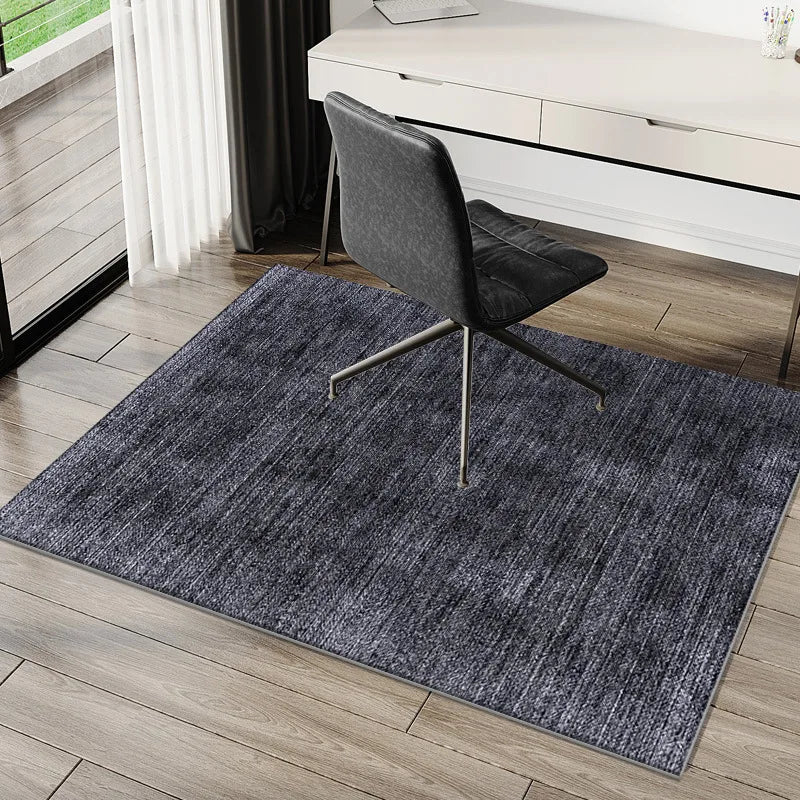 Modern Minimalist Rug for Study/Office Computer Desk Gaming Chair Anti-Slip Mat Bedroom Carpet Home Decor