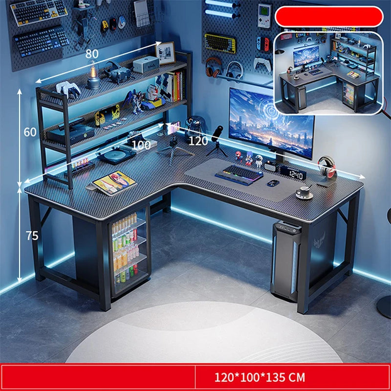 Home Office Computer Table L Shape Desk Gaming
