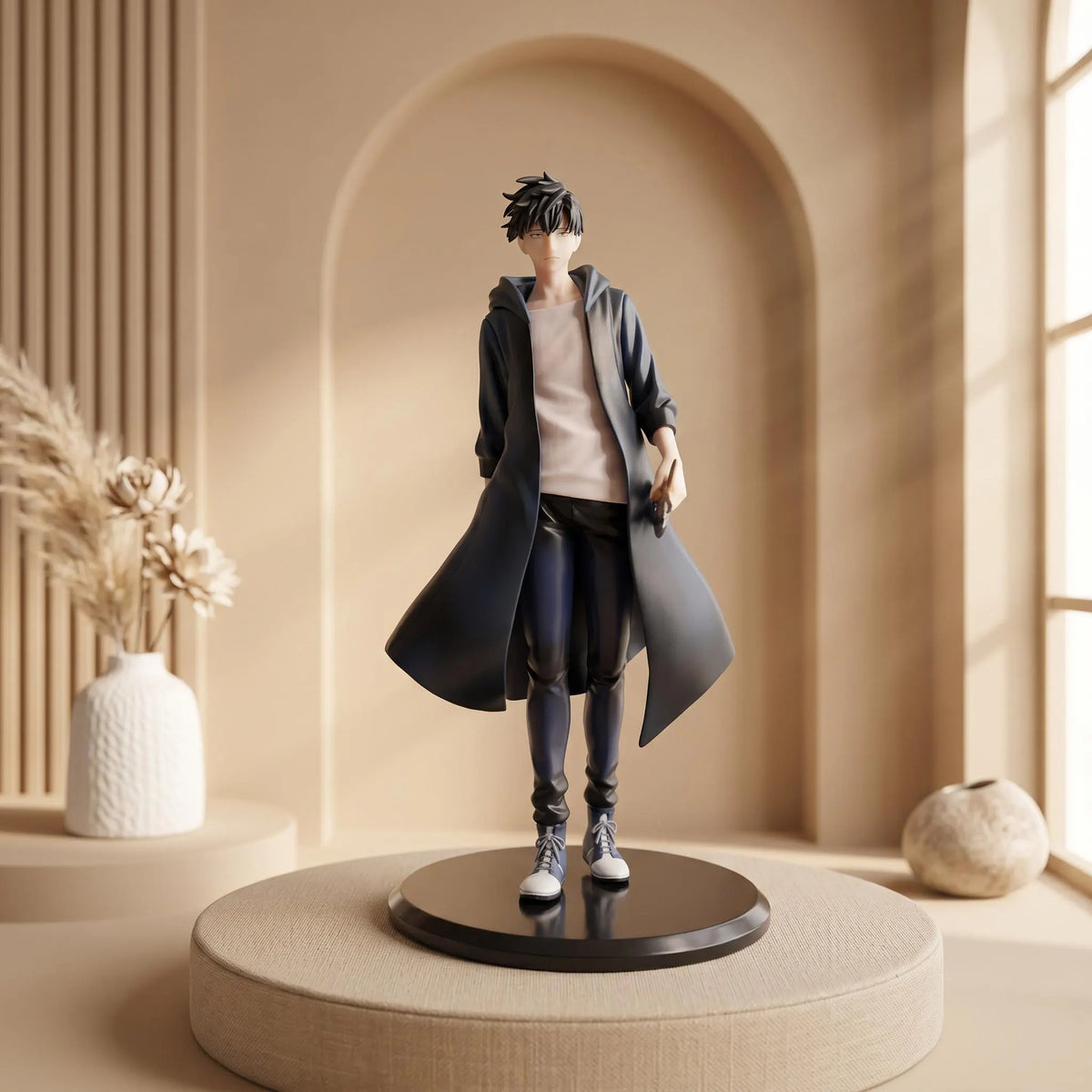 Solo Leveling Anime Figure – Sung Jinwoo, Beru and Igris Action Figurine, Collectible Manga Statue, Display Desk Decor and Gift for Fans