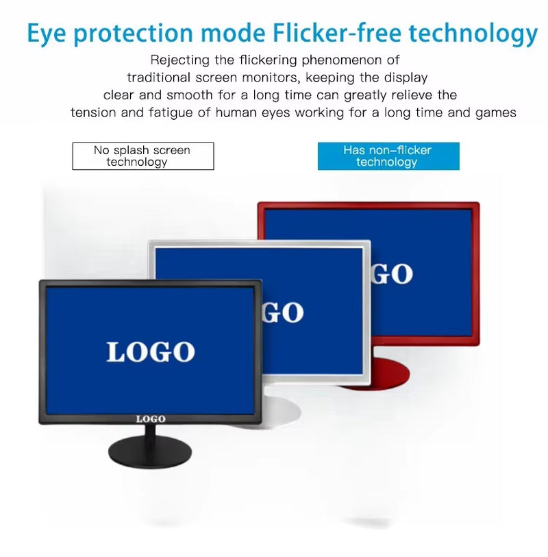24-Inch Gaming Monitor for PC 165Hz LED BNC TV DC Video USB Touch Screen Used Business LED Monitor