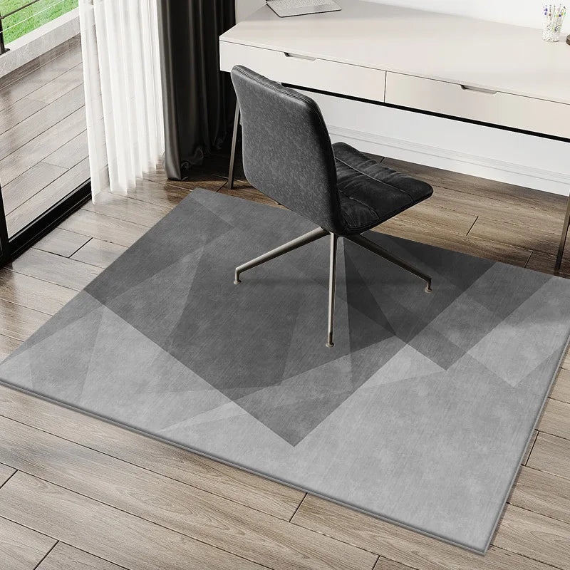 Modern Minimalist Rug for Study/Office Computer Desk Gaming Chair Anti-Slip Mat Bedroom Carpet Home Decor