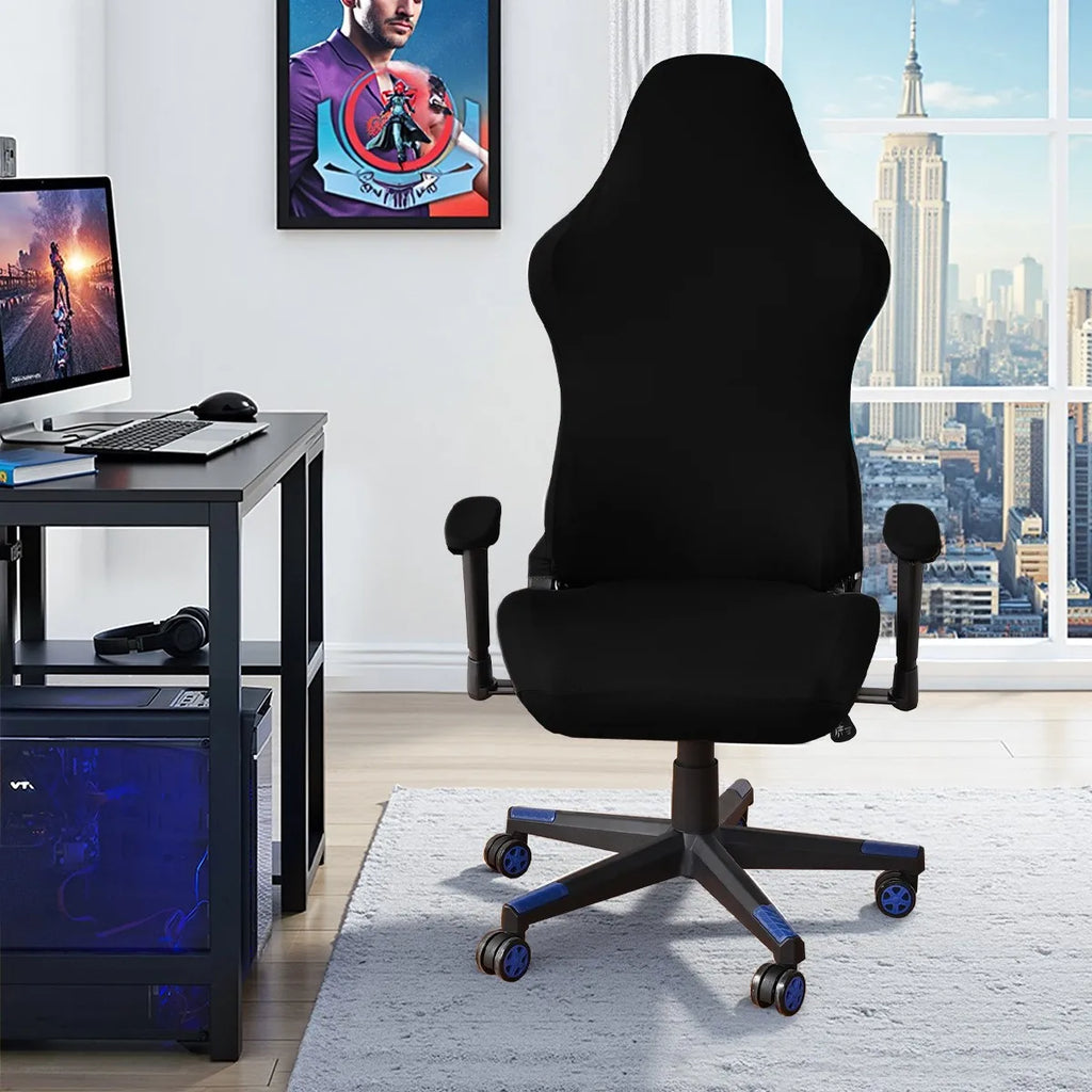 Elastic Milk Silk Water and Electricity Resistant Competitive Chair Cover, Internet Cafe Gaming Hall Chair Cover