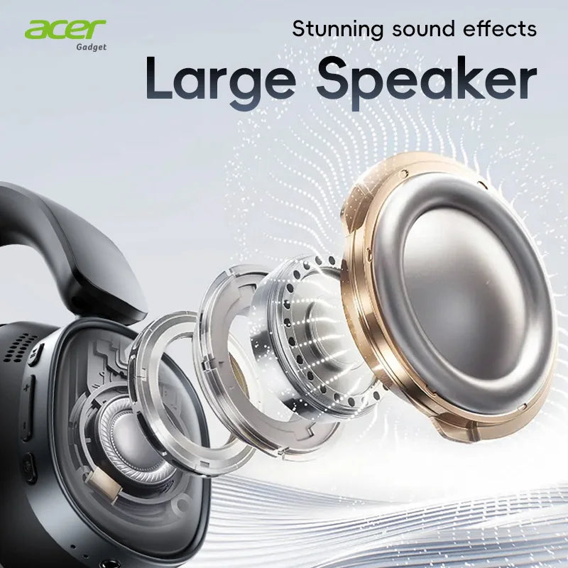 Ohr633 2026 New Model Wireless Bluetooth Headset Hifi Stereo Sound Quality Anc Call Noise Reduction Foldable and Adjustable Design Built-In High-Definition Microphone Gaming Headset