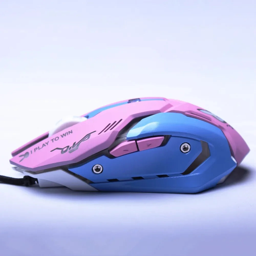 OW 6 Buttons Breathing LED Backlit Gaming Mouse D.VA  Reaper Wired Computer Mouse For Overwatch pc Gamer Mice Gaming Mice Gamer