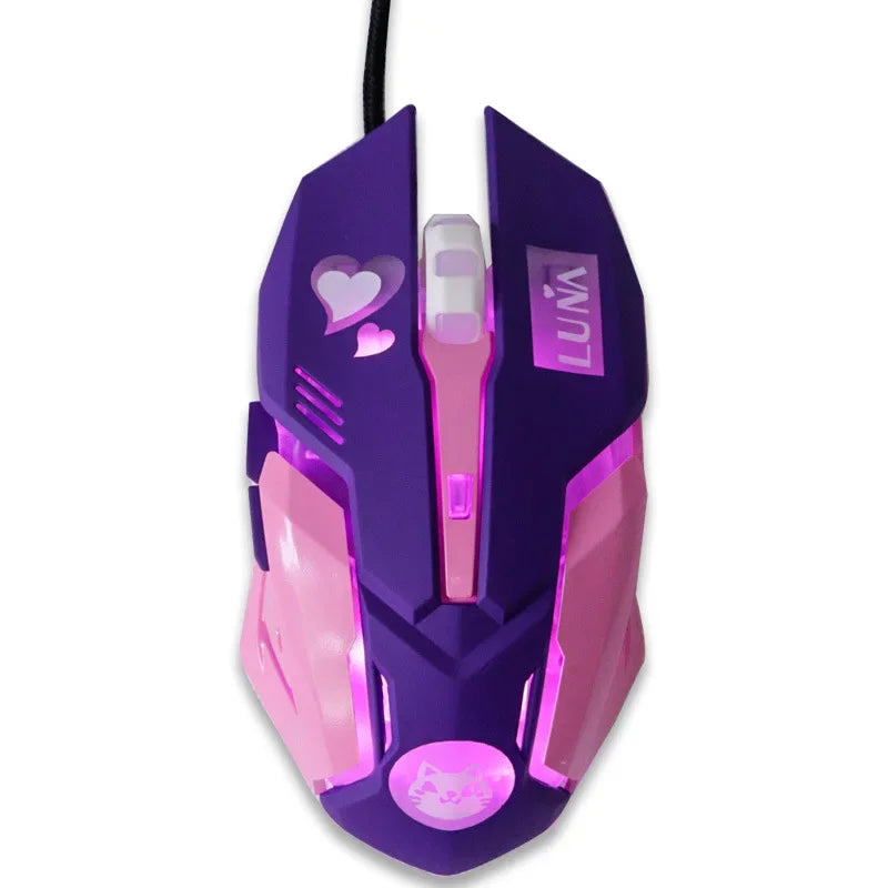 OW 6 Buttons Breathing LED Backlit Gaming Mouse D.VA  Reaper Wired Computer Mouse For Overwatch pc Gamer Mice Gaming Mice Gamer
