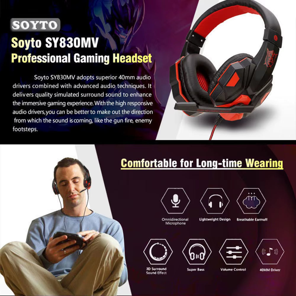 Cuffie da gioco cablate PS4/PS5/Xbox/Smartphone/PC cuffie da gioco regolabili a 120 ° con microfono a cancellazione di rumore