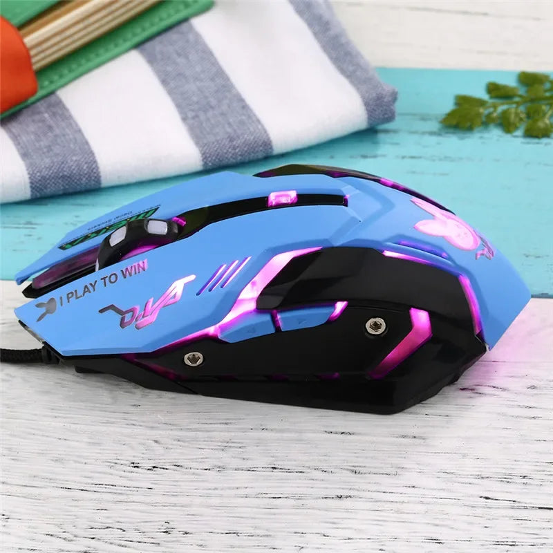 OW 6 Buttons Breathing LED Backlit Gaming Mouse D.VA  Reaper Wired Computer Mouse For Overwatch pc Gamer Mice Gaming Mice Gamer