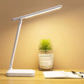 Lampada da Scrivania Pieghevole, Luce Notturna Dimmerabile con Controllo Touch USB, Lampada da Tavolo LED Ricaricabile USB per Lettura in Dormitorio Studentesco e Camera da Letto