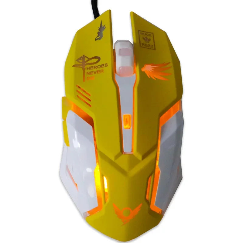 OW 6 Buttons Breathing LED Backlit Gaming Mouse D.VA  Reaper Wired Computer Mouse For Overwatch pc Gamer Mice Gaming Mice Gamer