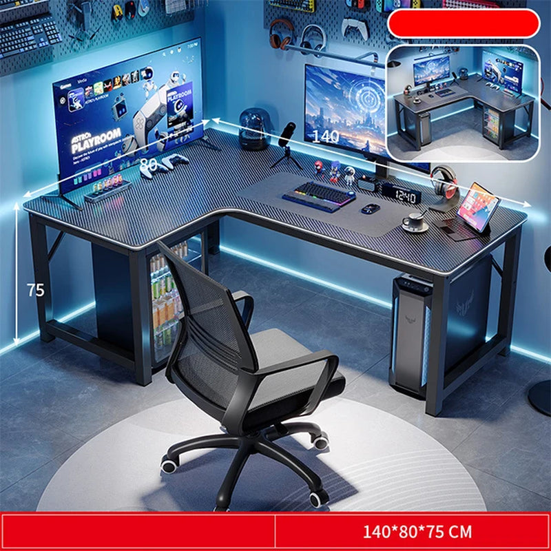 Home Office Computer Table L Shape Desk Gaming