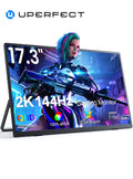 17.3 Inch 2K 144Hz Portable Gaming Monitor 2560X1440 HDR Freesync IPS Display for PC Mac Phone Game Console Steam Deck