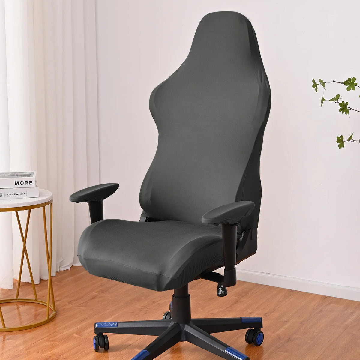 Elastic Milk Silk Water and Electricity Resistant Competitive Chair Cover, Internet Cafe Gaming Hall Chair Cover