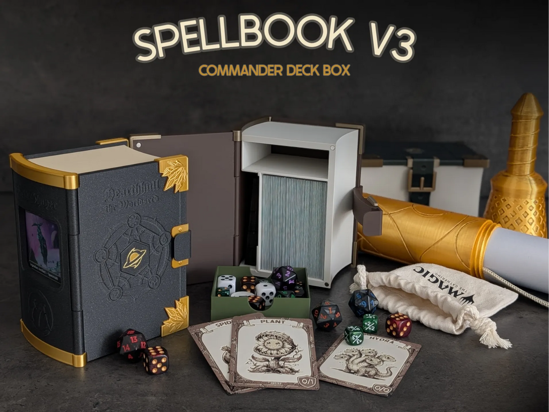 Spellbook V3 – Commander Deck Box 3D