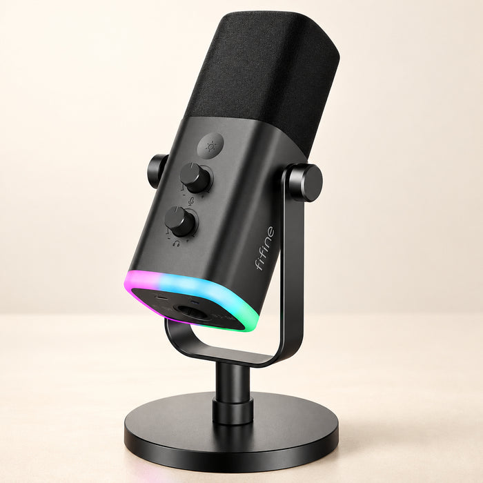 FIFINE AM8 – Microfono Dinamico USB/XLR con RGB