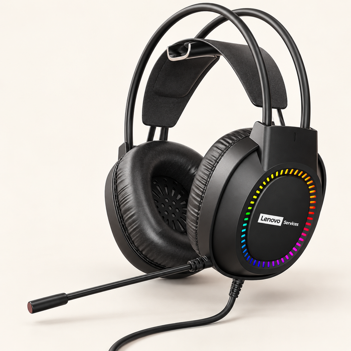 Cuffie Gaming RGB Over‑Ear con Microfono