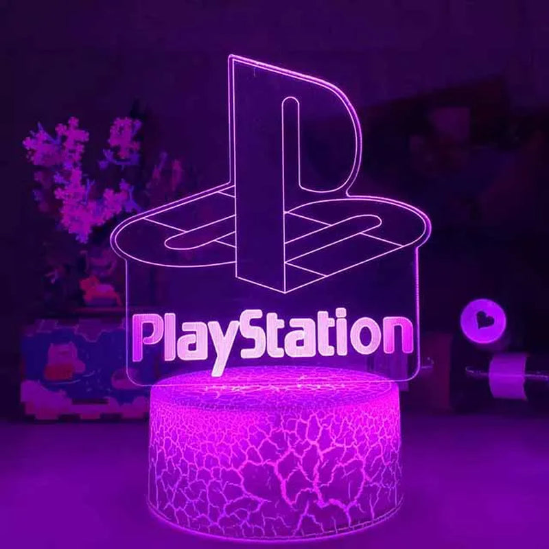 3D Night Lamp Gaming Room Desk Setup Lighting Decor on the Table Pro Gamer Icon Logo Bedroom Sensor Light for Kids Bedside Gift