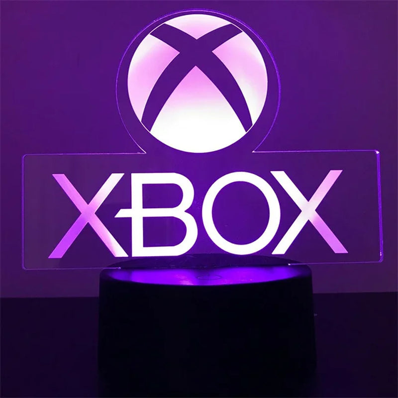 3D LED Gaming Party Setup Lamp Gaming Room Lamp Decoration USB Powered Night Light Table Lamp for Bedroom Decor Christmas Lights