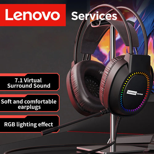 Over-Ear Headphones with Microphone, Gaming Headphones, Rgb Lighting, Cool Colorful Lights, Suitable for Desktop and Laptop Computers, Comfortable, Sound-Isolating, and Noise-Cancelling