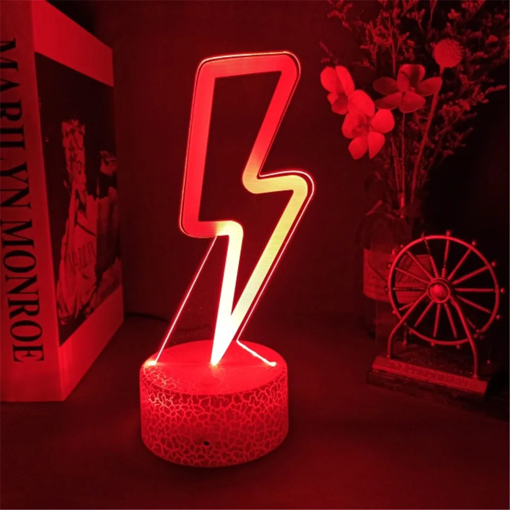 3D LED Night Light Room Decor Good Vibes Dream Open Hello Flash Neon Sign Table Lamp for Home Party Wedding Decor 7/16 Colors