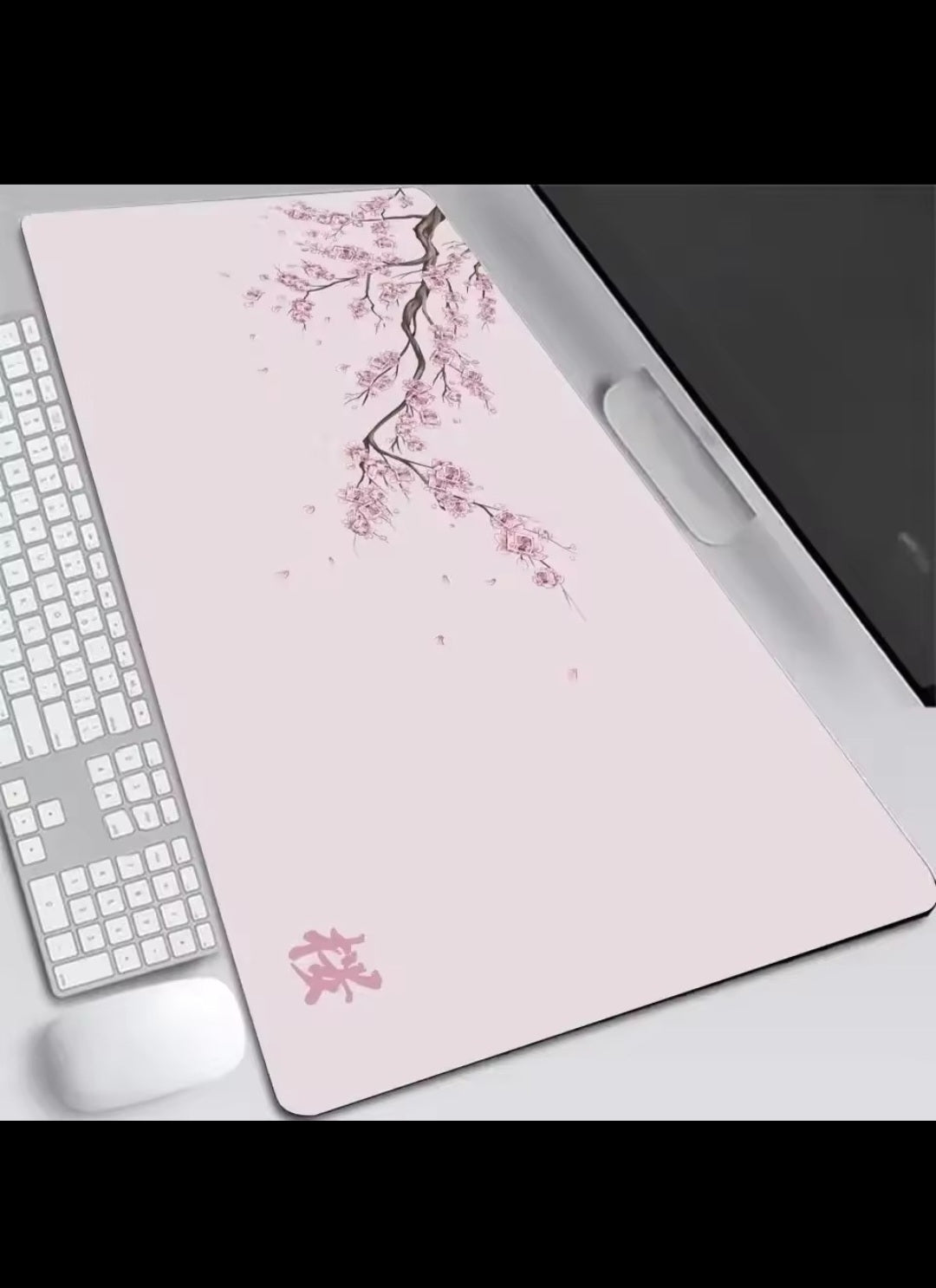 Tappetino Mouse XXL Sakura – Deskmat Giapponese Elegante per Gaming e Ufficio