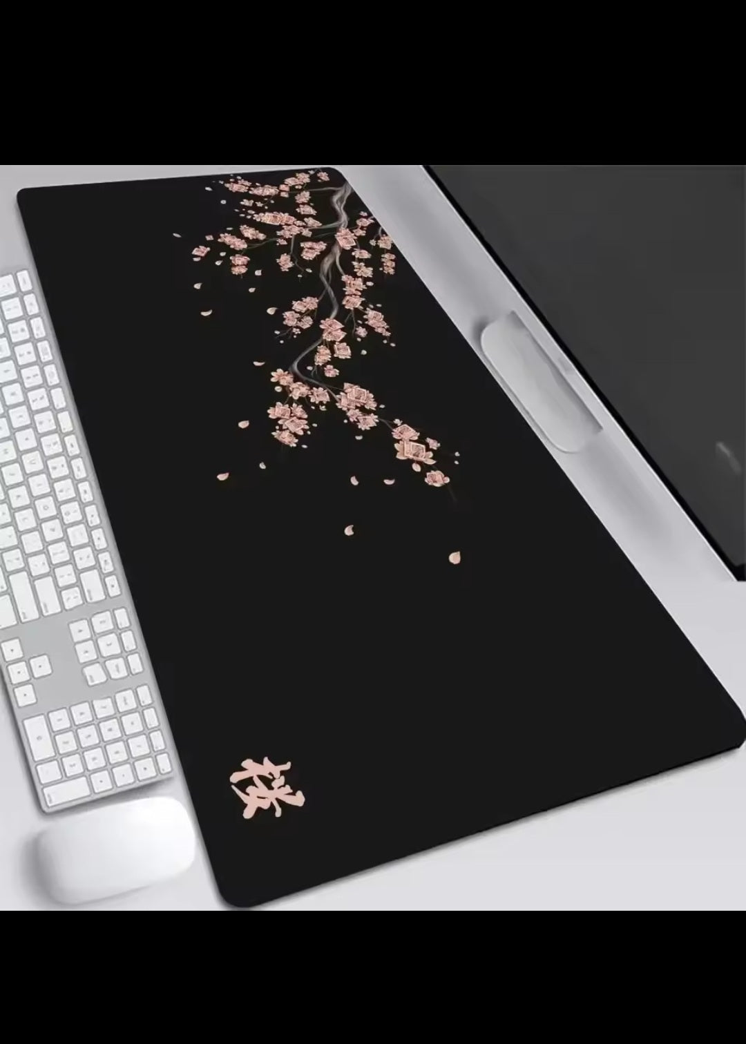 Tappetino Mouse XXL Sakura – Deskmat Giapponese Elegante per Gaming e Ufficio
