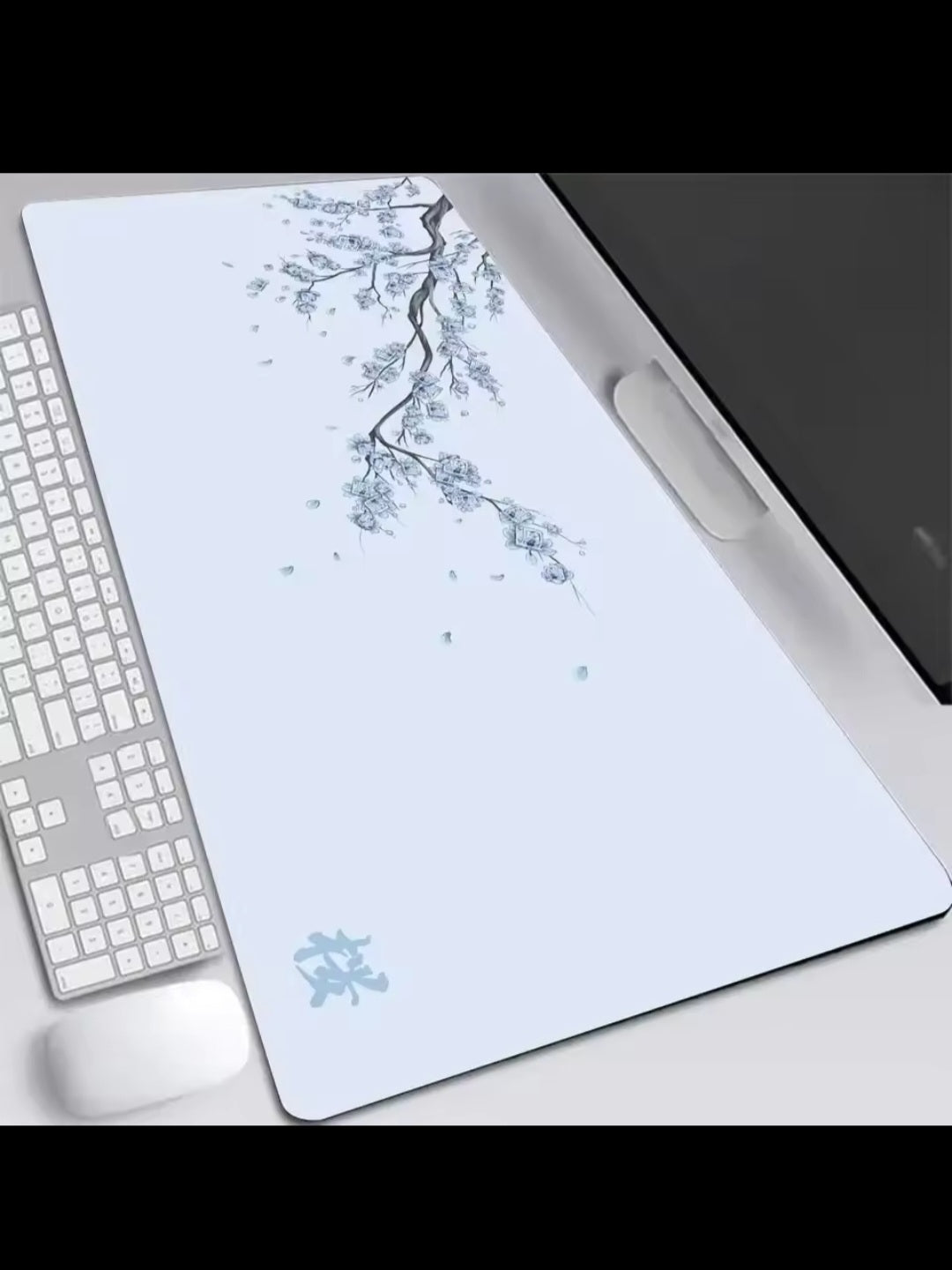 Tappetino Mouse XXL Sakura – Deskmat Giapponese Elegante per Gaming e Ufficio