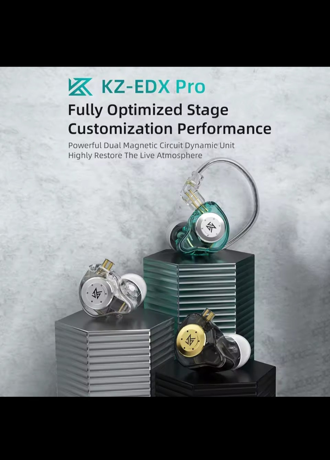 "KZ EDX Pro Bass Auricolari Corsa,Gaming,Ufficio" Cancellazione del Rumore