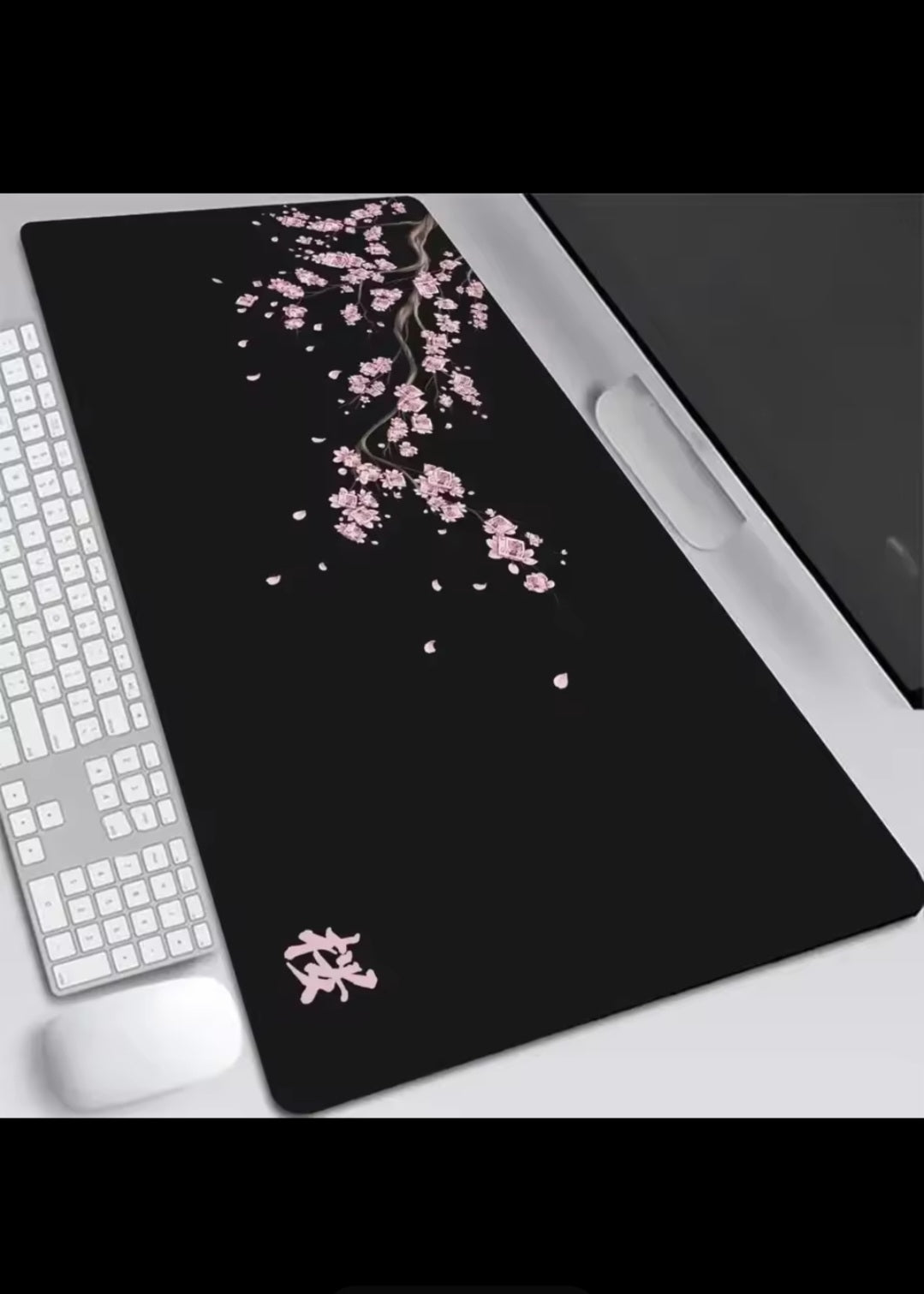 Tappetino Mouse XXL Sakura – Deskmat Giapponese Elegante per Gaming e Ufficio