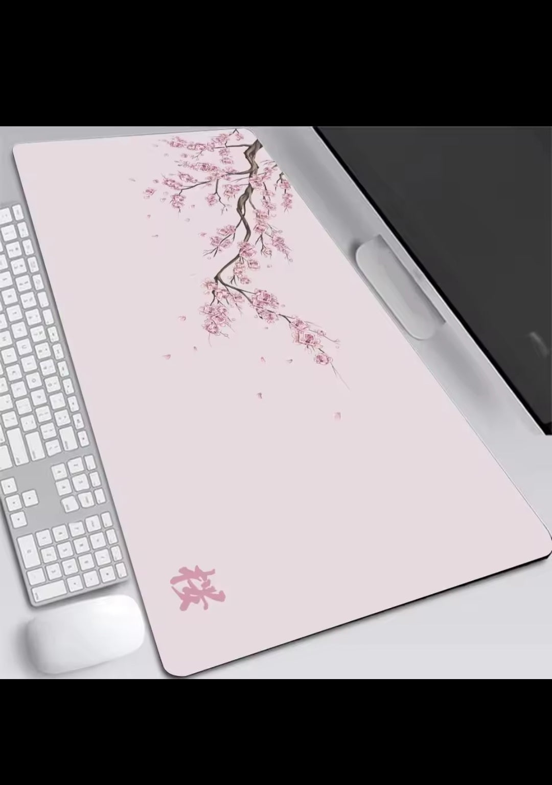 Tappetino Mouse XXL Sakura – Deskmat Giapponese Elegante per Gaming e Ufficio